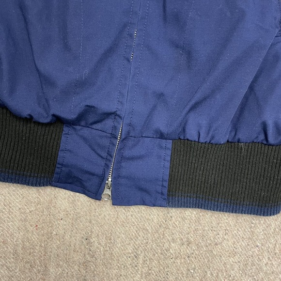 vintage GB Bear bomber Jacket mens Small blue 1990s - Picture 4 of 9